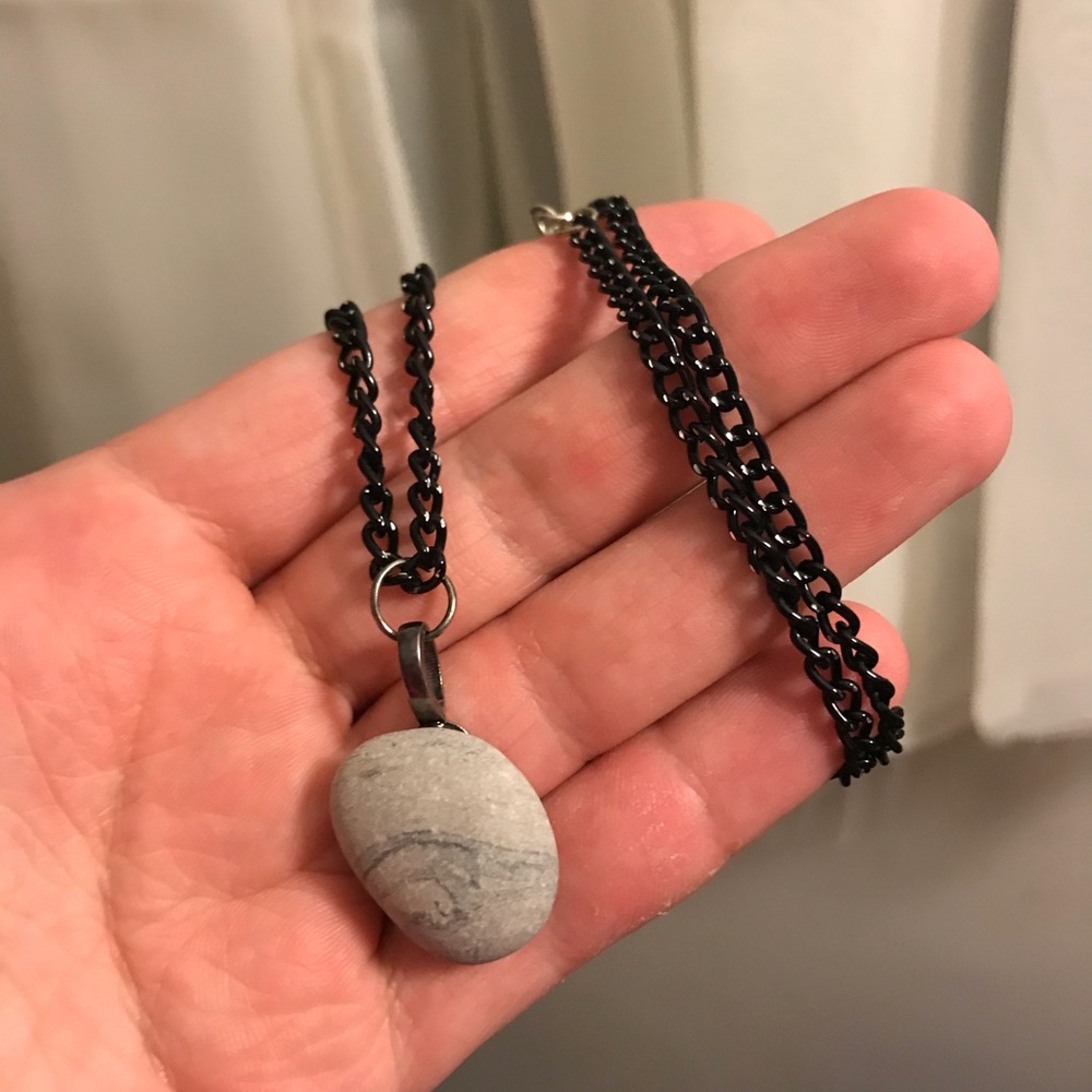 Real Lake Erie rock necklace